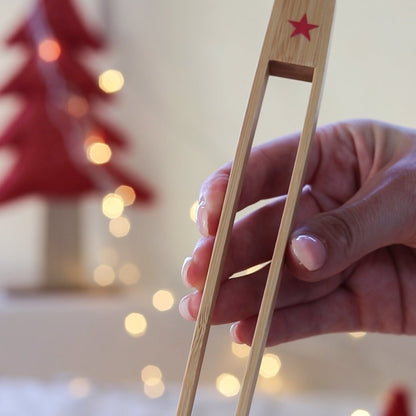 Bamboo Toaster Tongs