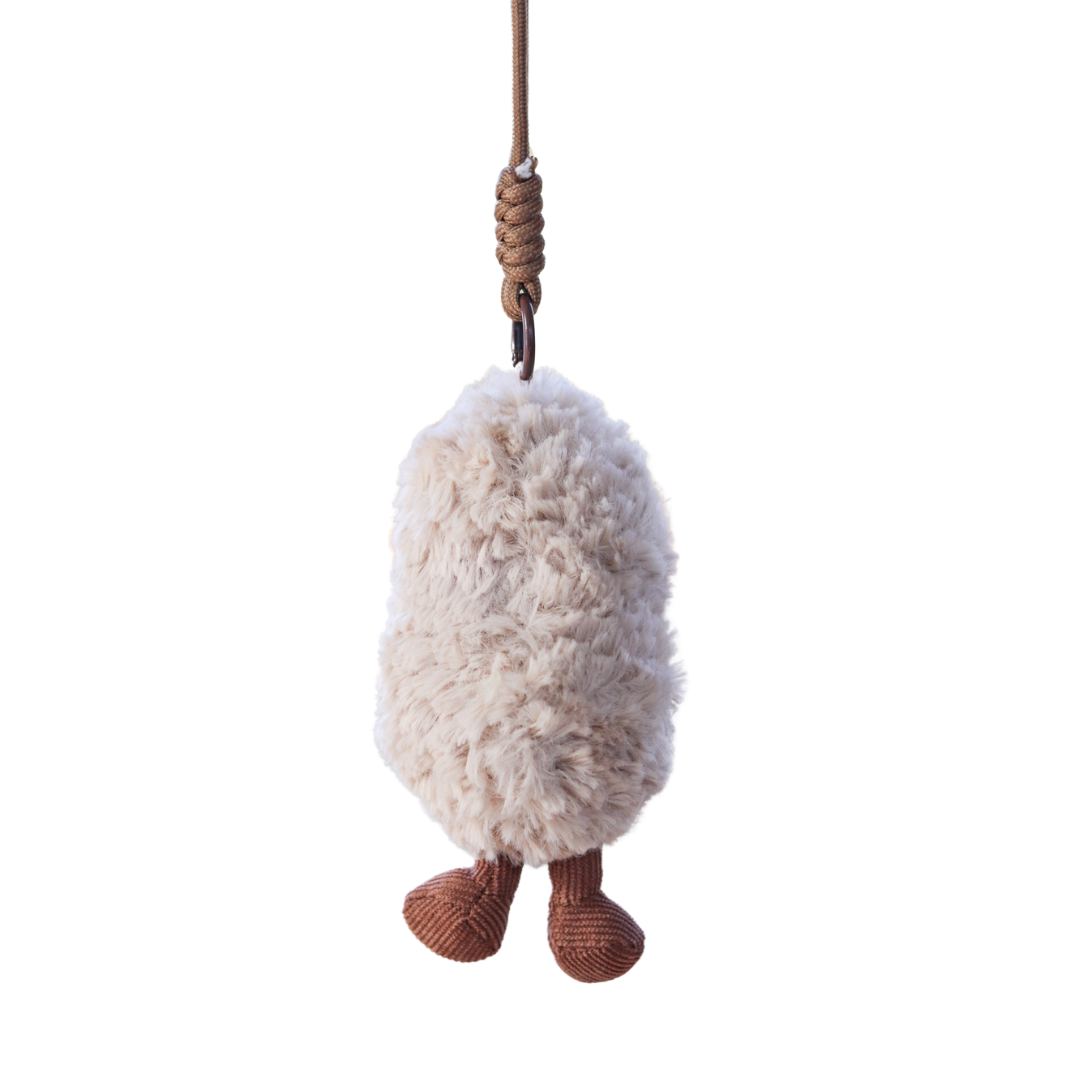 Fluffy Peanut Bag Charm