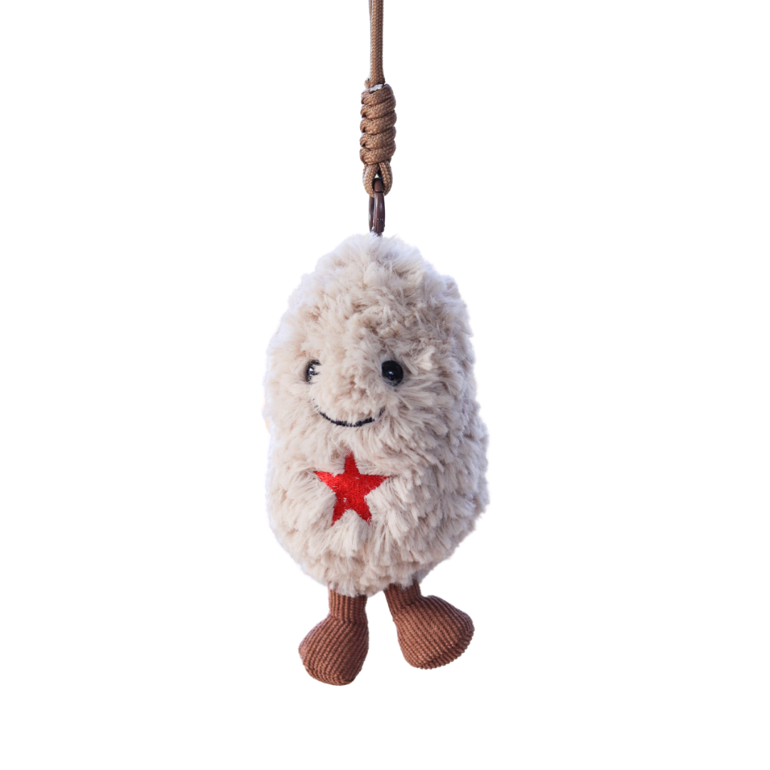 Fluffy Peanut Bag Charm