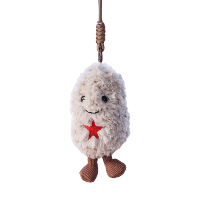 Fluffy Peanut Bag Charm