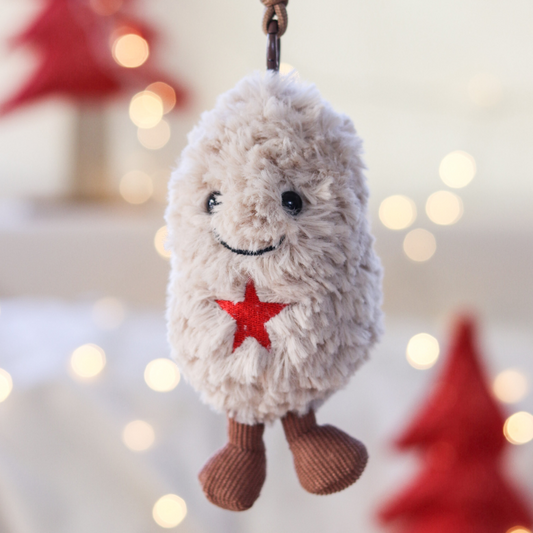 Fluffy Peanut Bag Charm