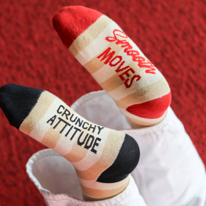 Crunchy and Smooth Jar Socks