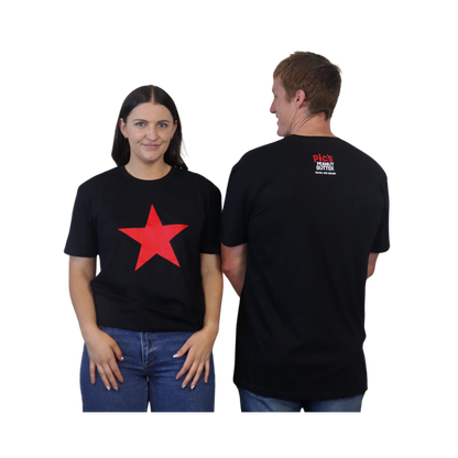 Red star T-Shirt - Black