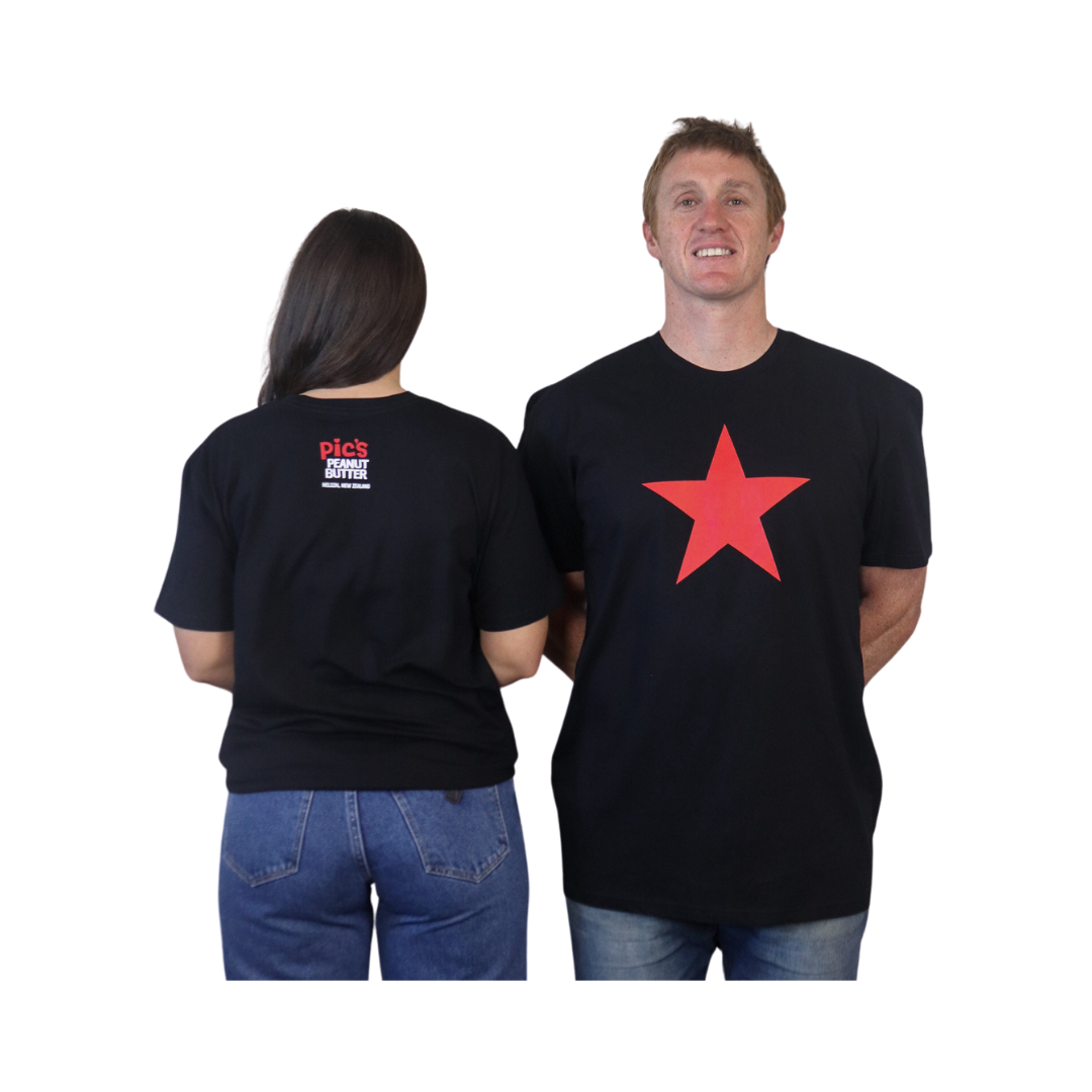 Red star T-Shirt - Black