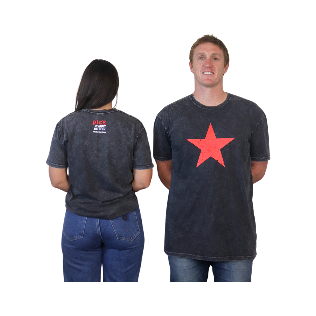 Red Star T-shirt - Stonewash